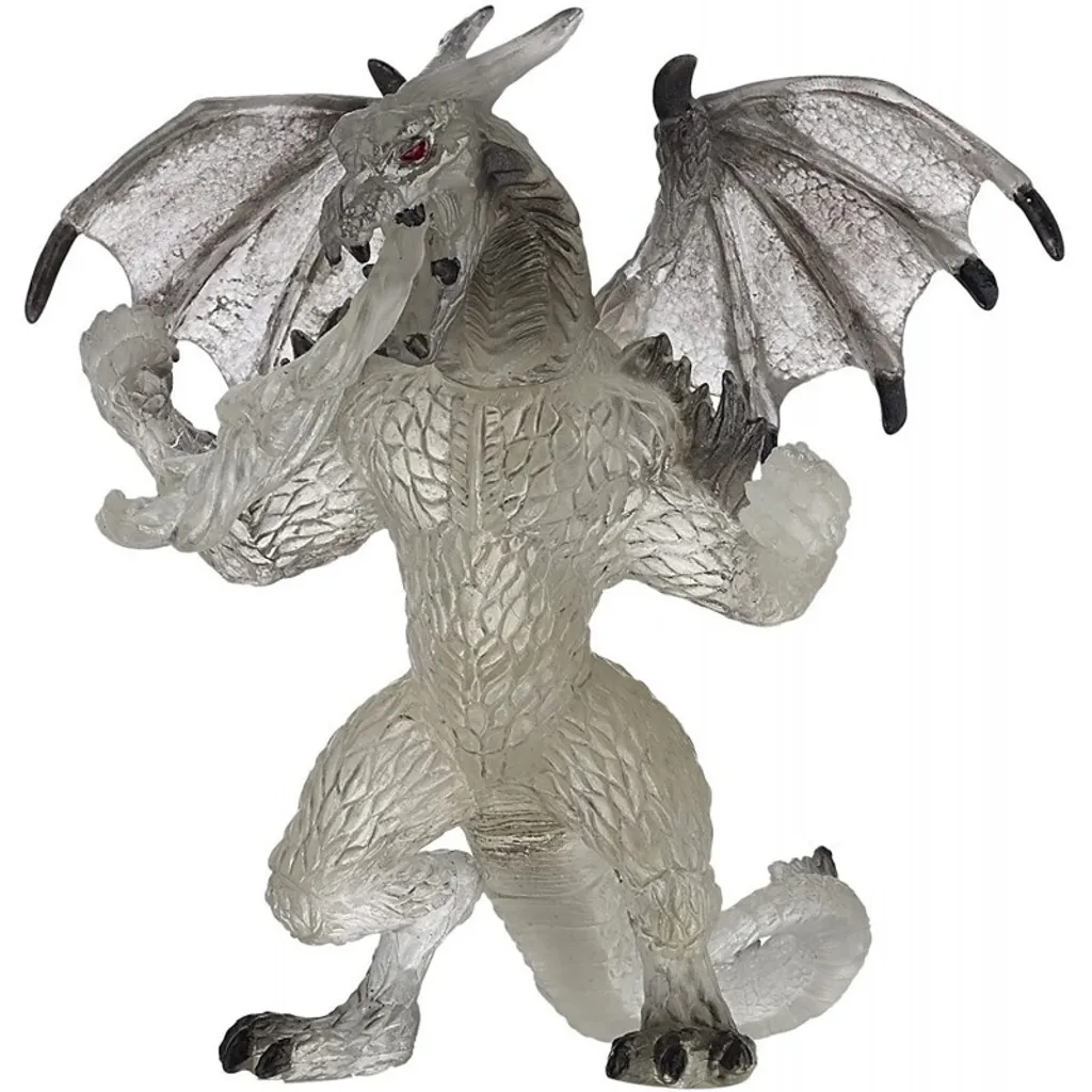 Figurine Dragon de collection Papo - Jouet de Monde Fantastique Blanc