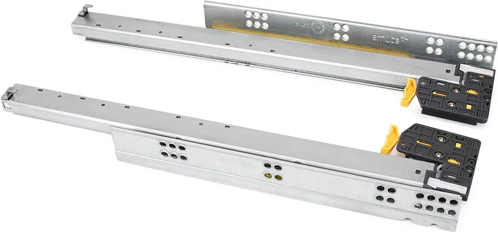 Emuca Silver Guide Estrazione Totale Chiusura Soft - Ferramenta Professionale