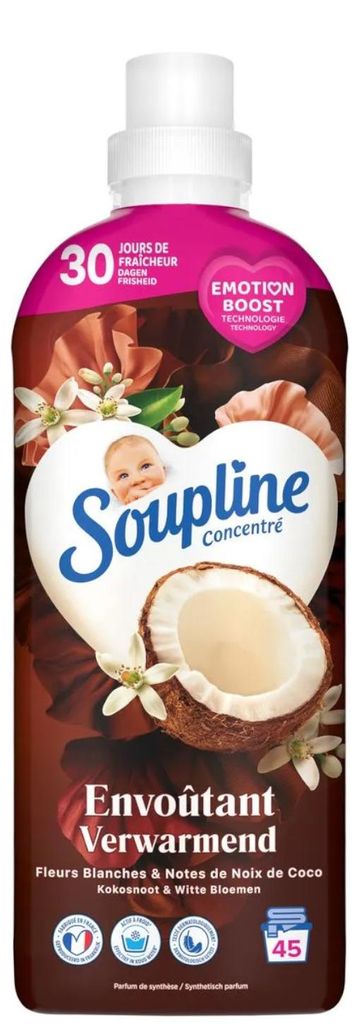 Soupline Weichspüler – 45 sc 950 ml – wärmender Duft nach Produktbild 