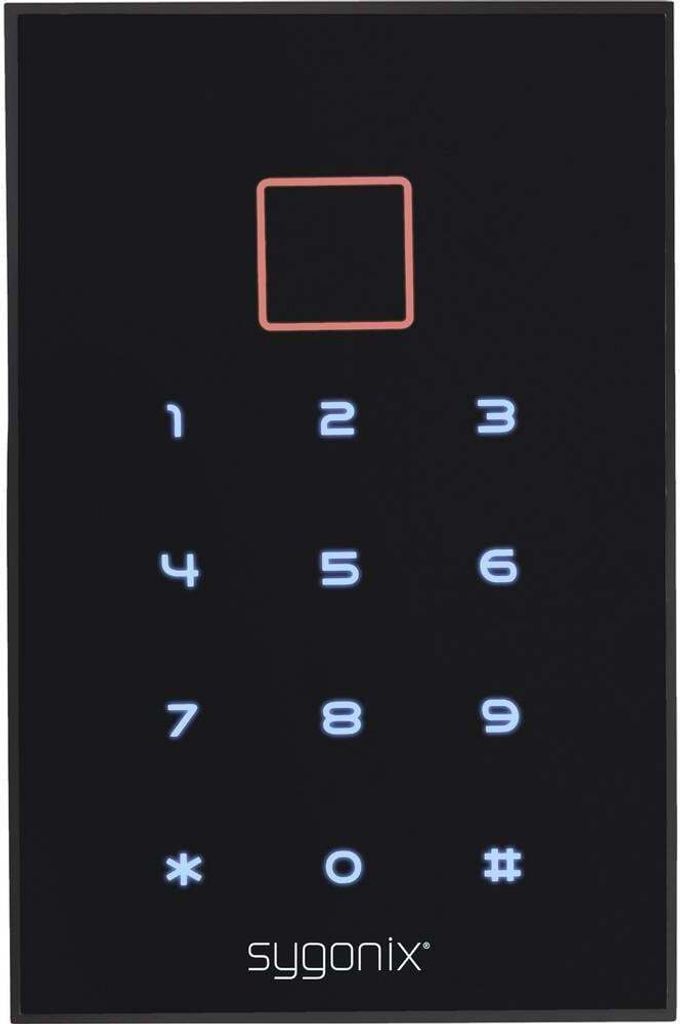 Sygonix SY-3435062 Codeschloss Oberflächenmontage 12 V/DC IP66 mit beleuchteter Tastatur, mit Touchscreen