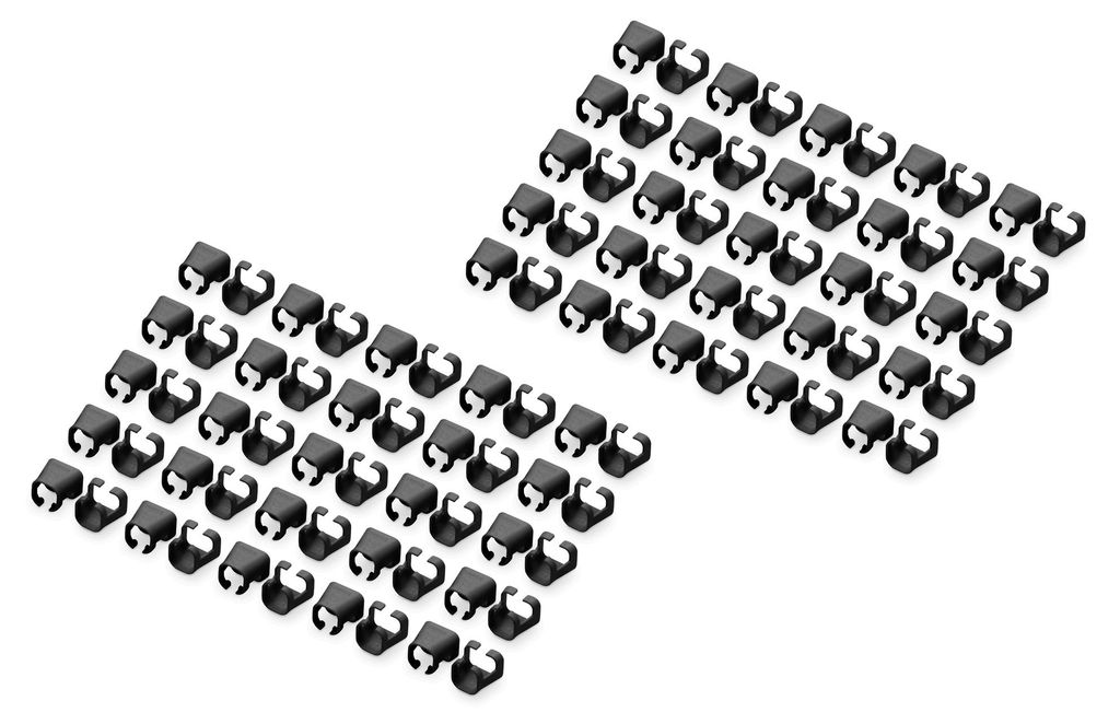 DIGITUS Farbclips für Patchkabel RJ45 100 Stück schwarz Produktbild 