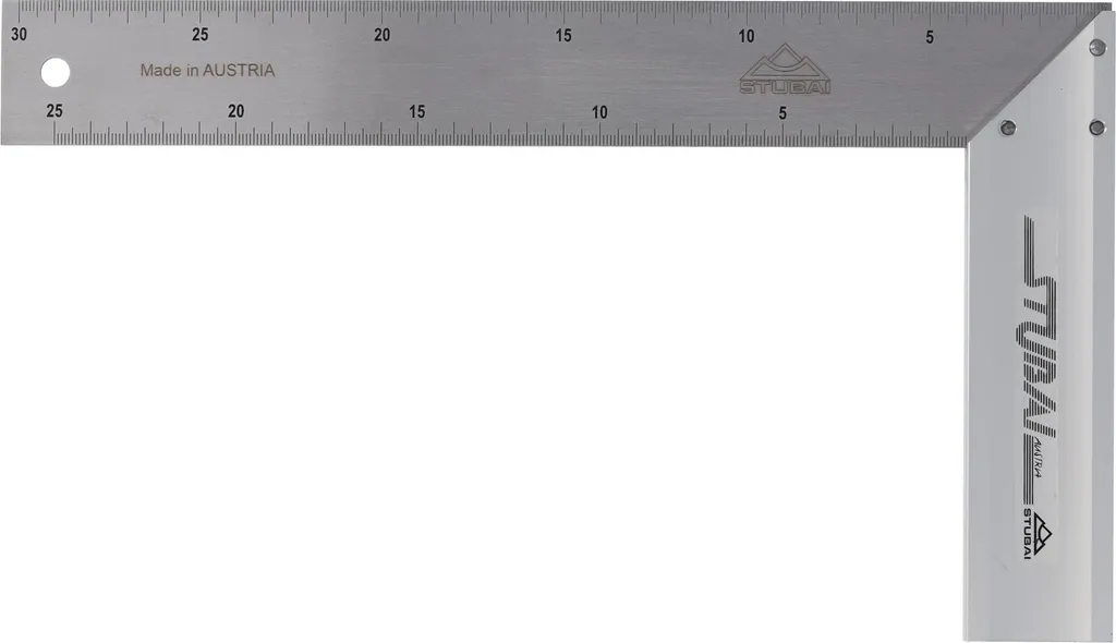 Squadra Carpenteria STUBAI 300mm | Acciaio Elastico e Alluminio