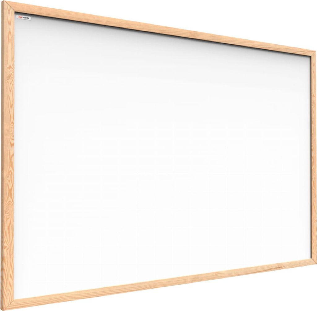 Magnetisches Whiteboard mit Naturholzrahmen 80x50cm Produktbild 