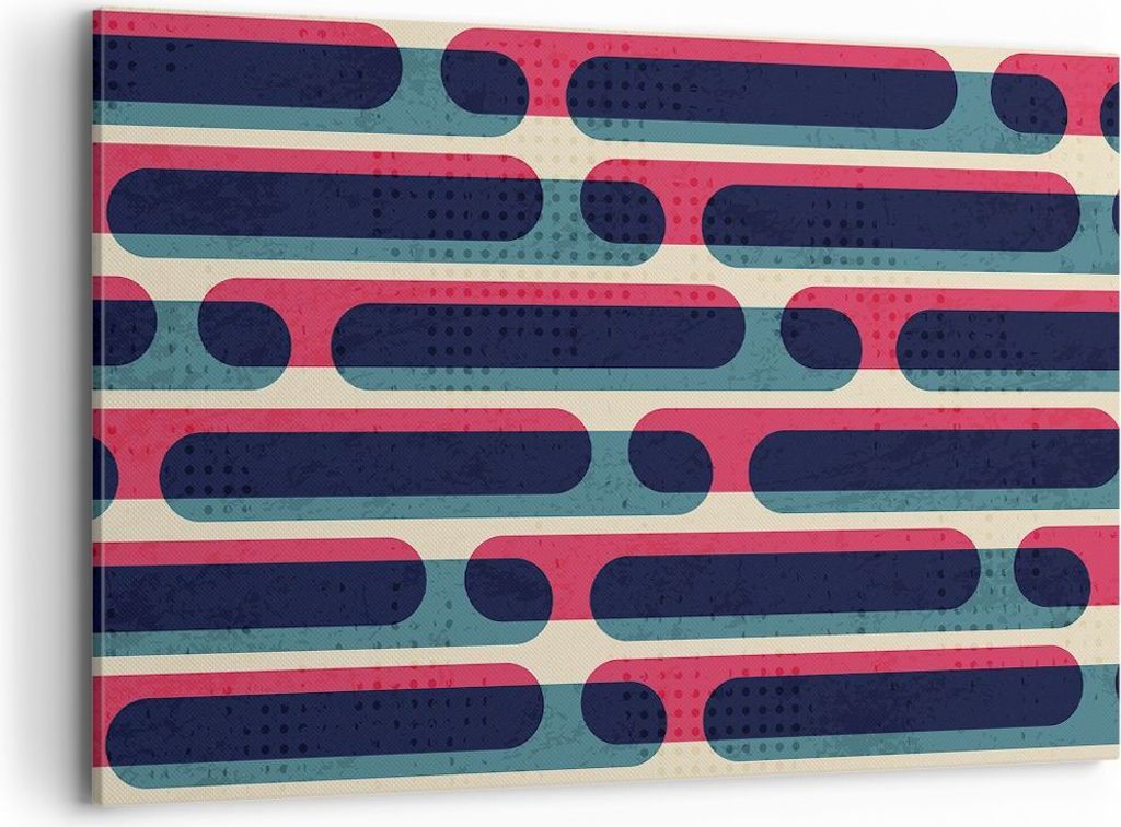 Bild auf Leinwand - Leinwandbild - Einteilig - Abstraktion Muster Modern - 120x80cm - Wand Bild - Wanddeko - Wandbilder - Leinwanddruck - Bilder - ...