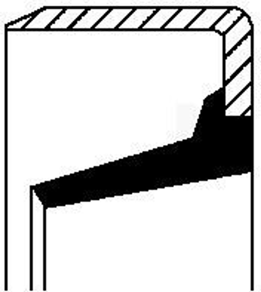 CORTECO Dichtring Achsschenkel 01020632B NBR (Nitril-Butadien-Kautschuk)