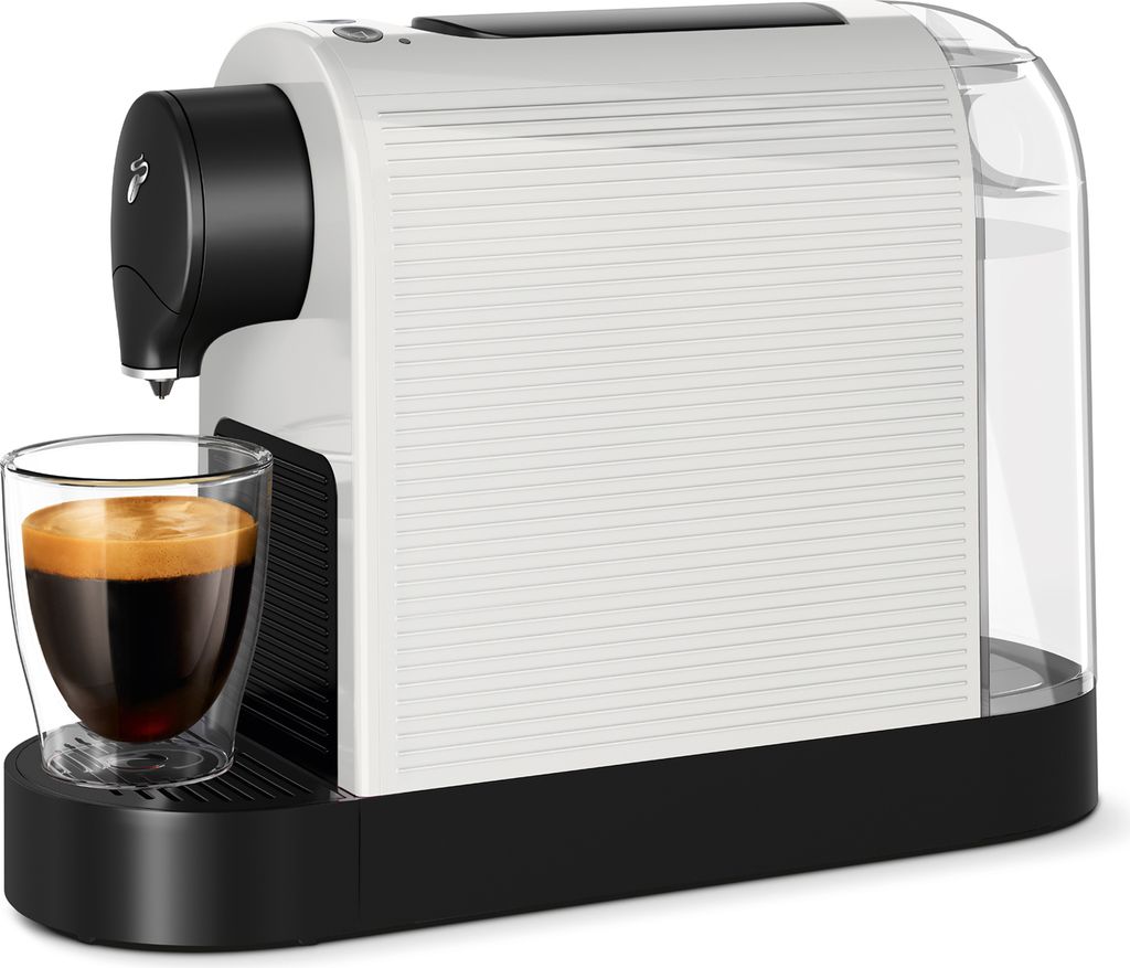 Tchibo Cafissimo „Pure plus“ Kaffeemaschine Kapselmaschine für Caffè Crema, Espresso und Kaffee, 0,8l, 1250 Watt, Weiß