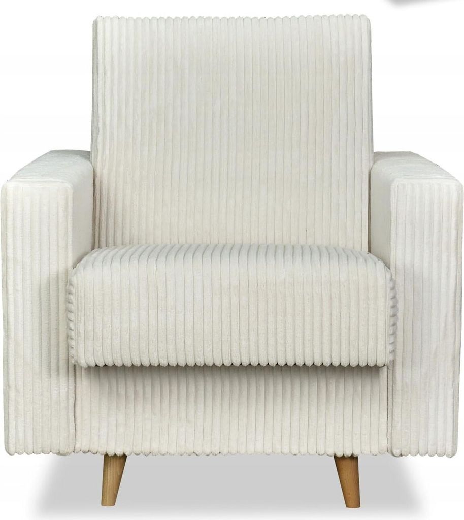 Family Meble Sessel Rene Relaxsessel Fernsehsessel Bequemer Sessel aus Cord Loungesessel Ruhesessel Für Wohnzimmer Schlafzimmer Büro (Estella 1)