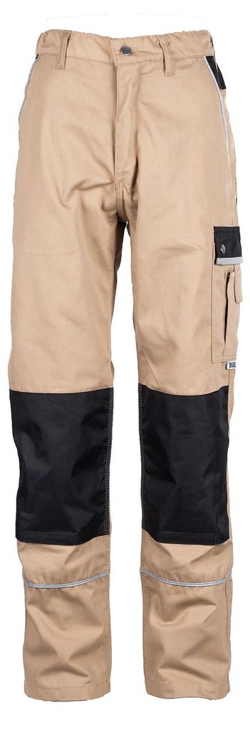 TMG Style Herren Arbeitshose Canvas mit Cordura-Knietaschen, 23, Khaki