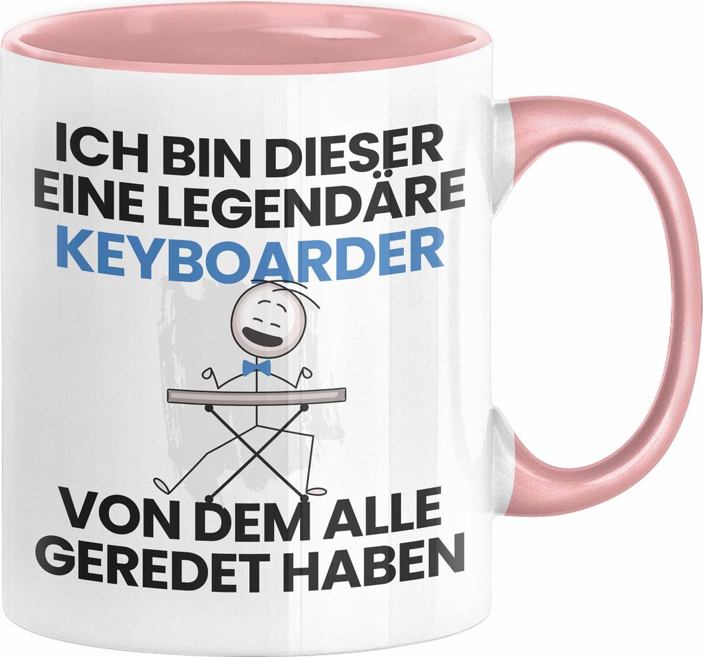 Keyboarder Geschenk Tasse Lustige Geschenkidee Geburtstag für Keyboarder Ich Bin Dieser Legendäre Keyboarder Von Dem Alle Geredet Haben Kaffee-Be...