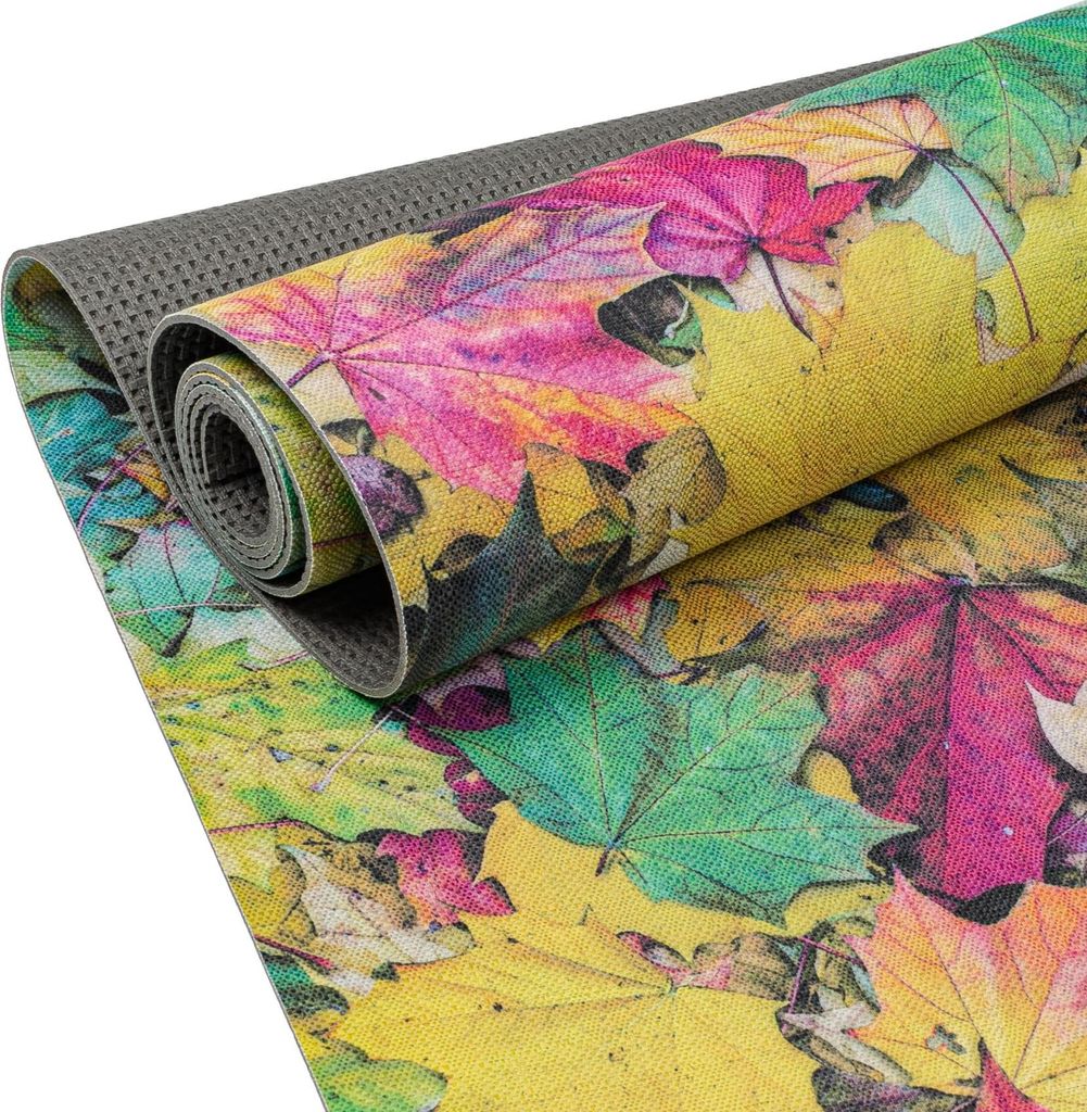 Küchenläufer RANNA Premium Läufer Küchenteppich Teppich Textil Herbs Blätter Bunt 65x180cm
