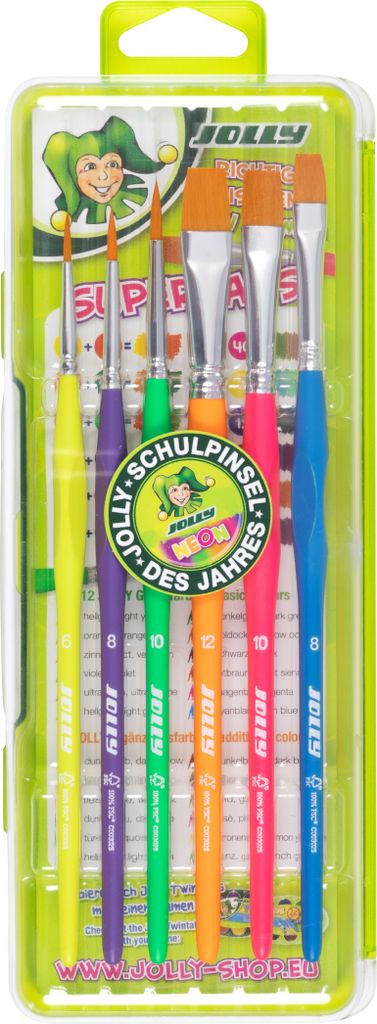 JOLLY 9460-0007 JOLLY NEON Pinsel-Set 6-teilig Productafbeelding 