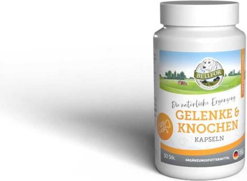 Bellfor Gelenke & Knochen Ergänzungsfuttermittel für Hunde 30 Kapseln