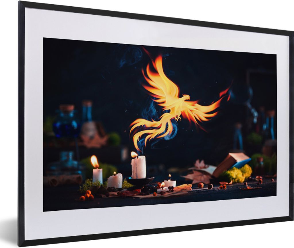 MuchoWow® MuchoWow® Gerahmtes Poster Phoenix entkommt aus Produktbild 