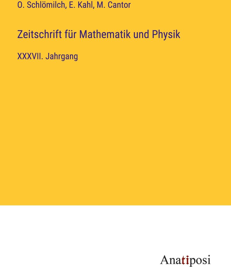 Zeitschrift für Mathematik und Physik