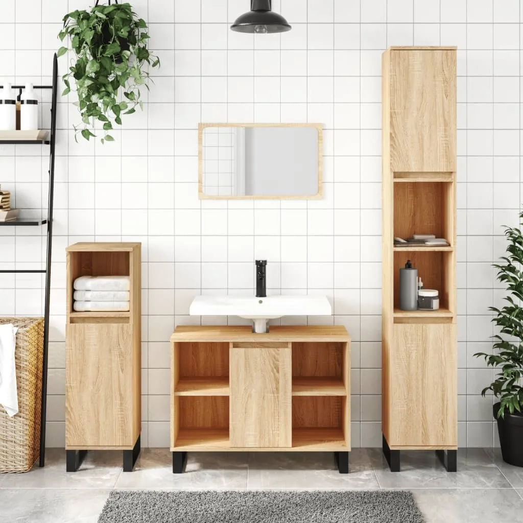 Mobile Bagno 80x33x60 Rovere Sonoma Maison Exclusive | Moderno