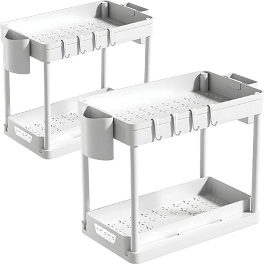 2 ks bílý kuchyňský organizér Obrázek produktu 