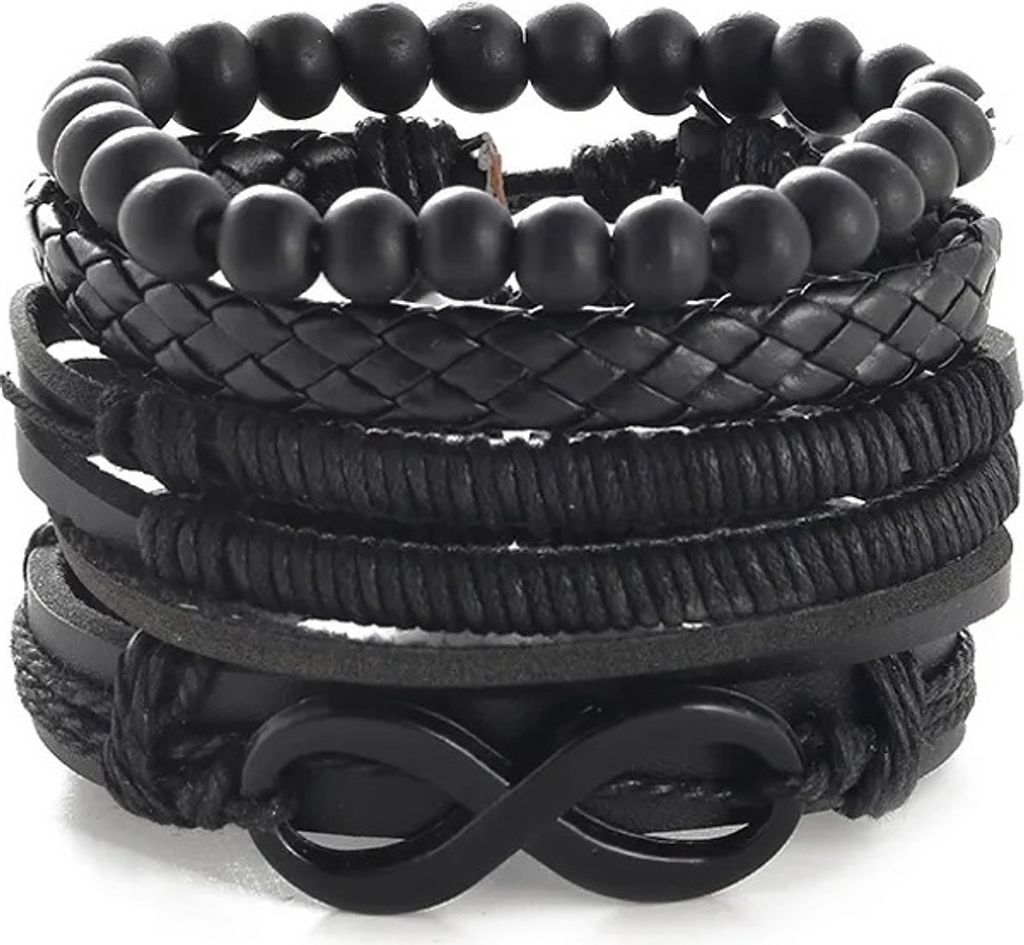 BR-25927 Herrenarmbänder - Schwarz für Männer KP25927 Produktbild 