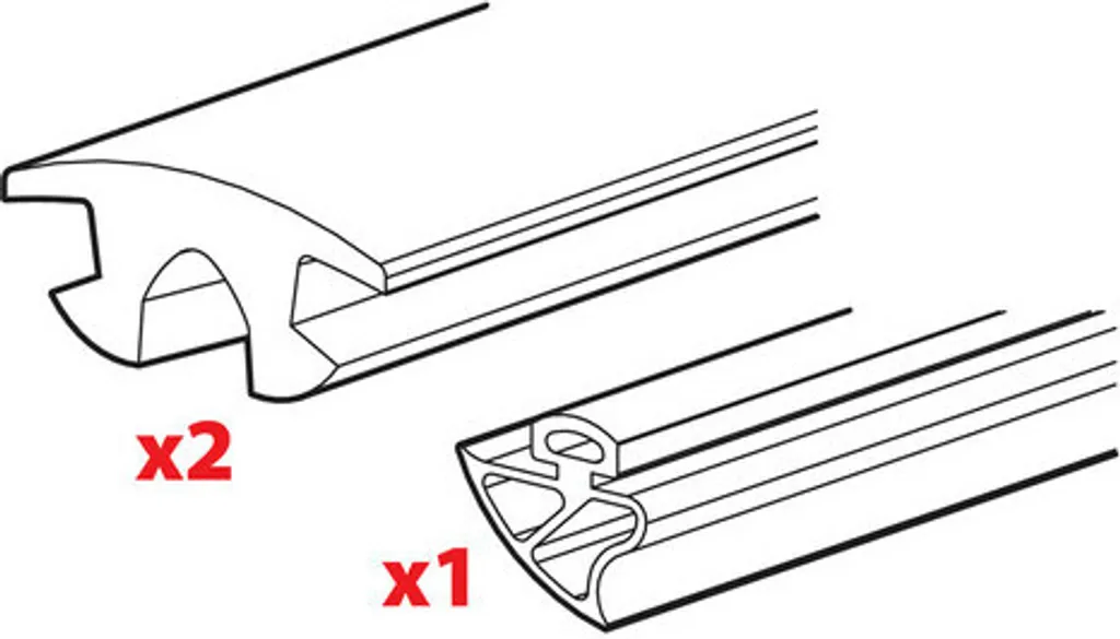 Tendeurs élastiques 180cm pour attelle de toit Kargo-Plus - Pack de 3