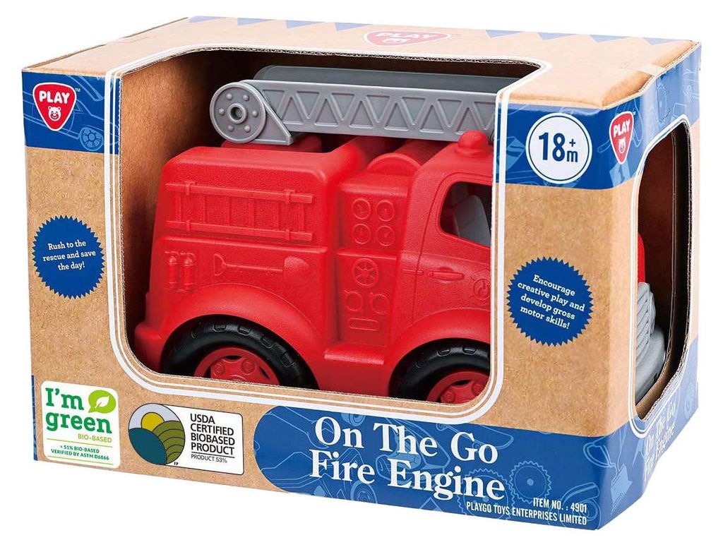 Play biobased Feuerwehrwagen Spielzeug rot ökologisch für Kinder