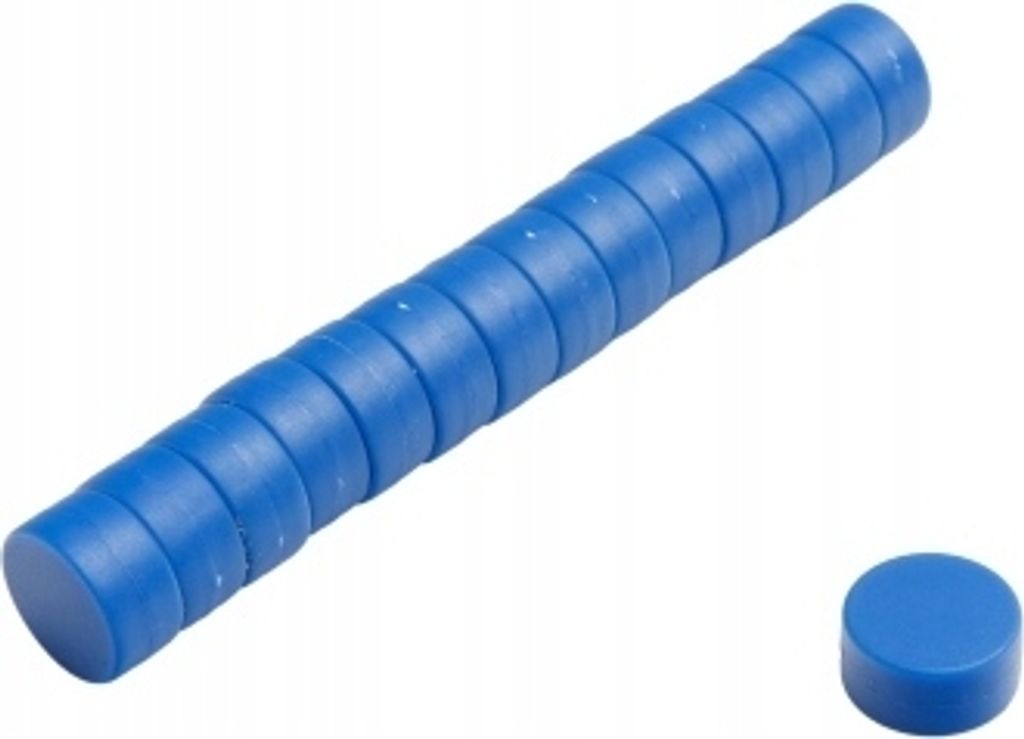 Büro-Magnet E 12,7x6,35 - Blau, Extrem stark, Magnettafeln, Kühlschränke, Whiteboards, DIY