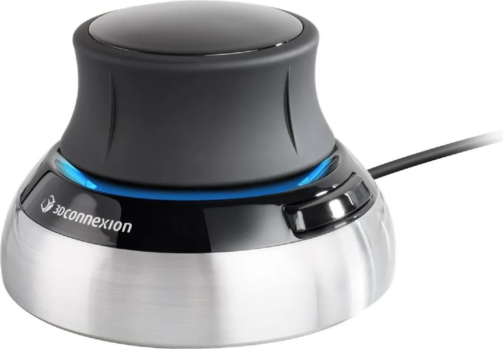 Souris 3D CAO SpaceMouse Compact 3DX-700059 ergonomique en acier