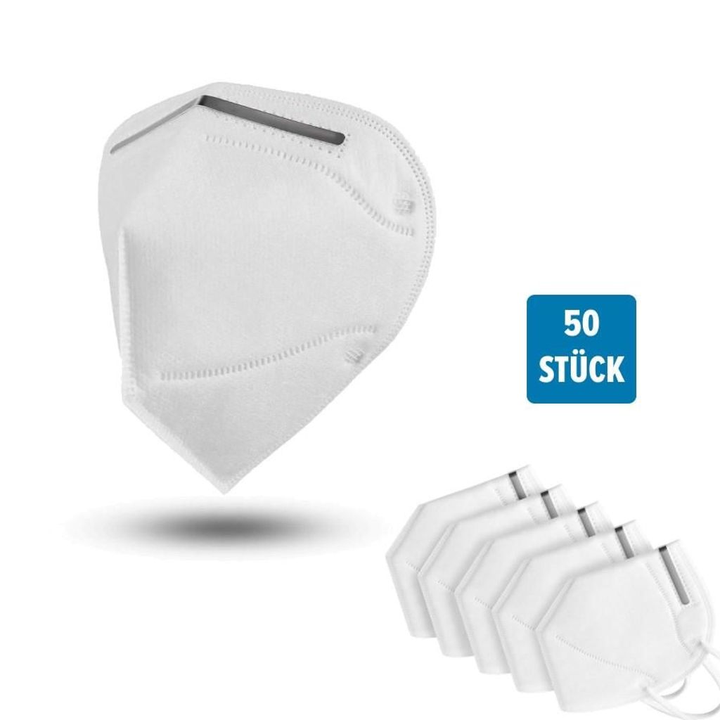 Feinstaubmaske Atemschutzmaske Mundschutz 4-lagig - 50-er Produktbild 
