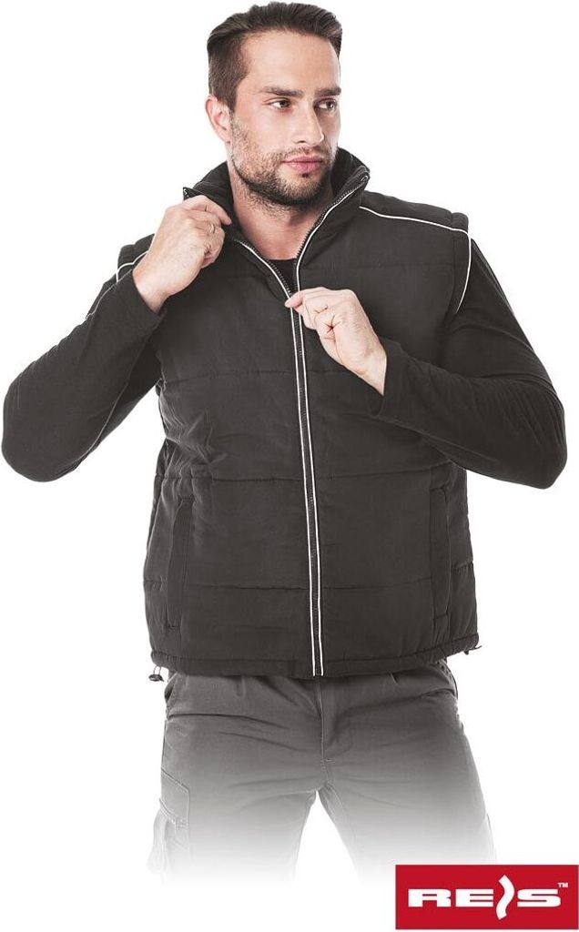 Arbeitsweste Reis Weste Schutzweste Arbeitsweste Schutzweste Schwarz Gr. XL