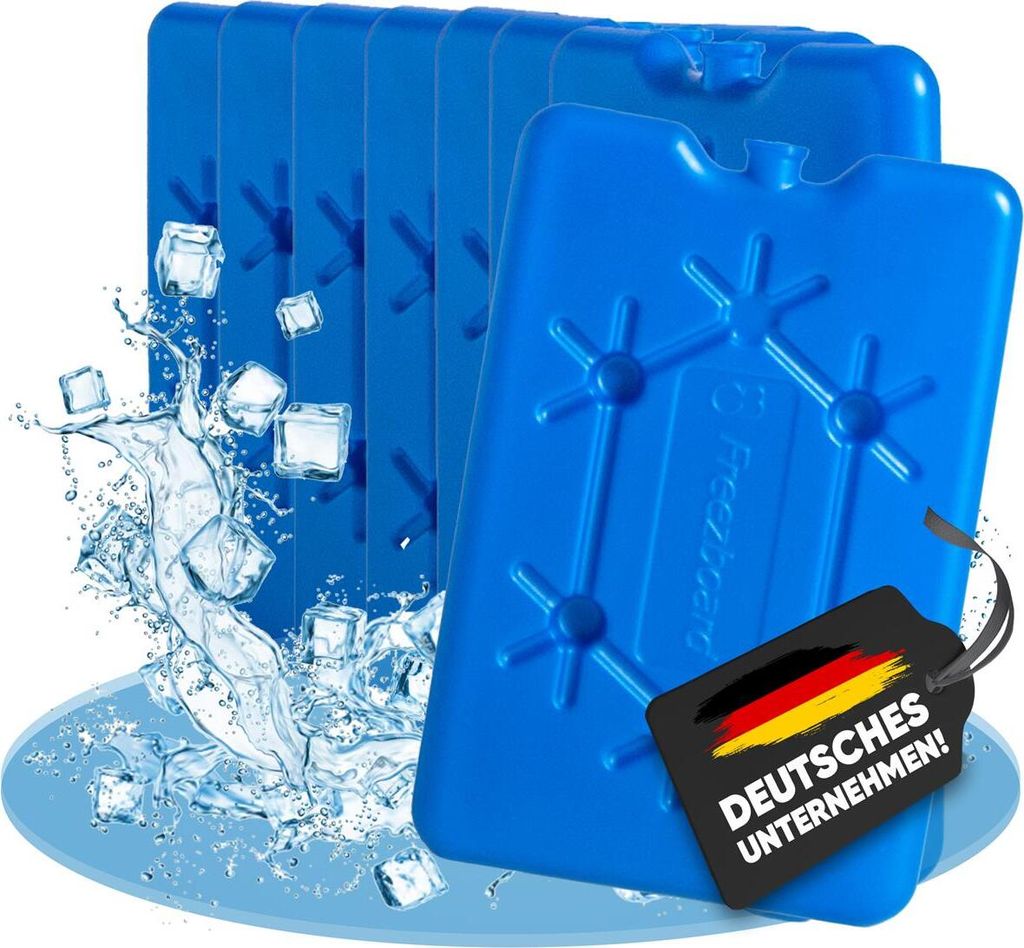 NEMT 8x flacher Kühlakku 200 ml Kühlakkus 11 x 16,5 x 1,5 cm Kühlelemente Kühltasche Kühlbox