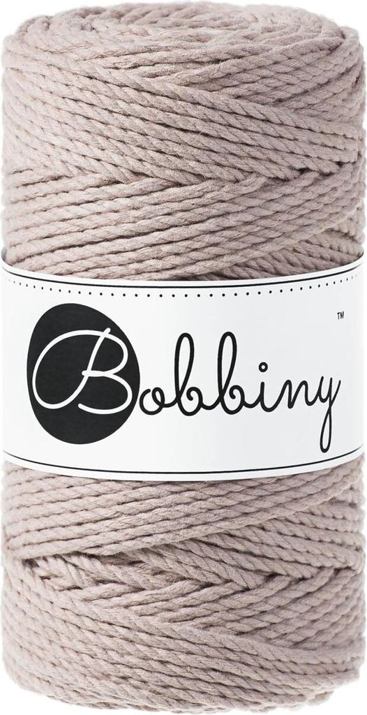 Bobbiny 3PLY Macramé Rope 3 mm 100 m Pearl Sznurek Zdjęcie produktu 
