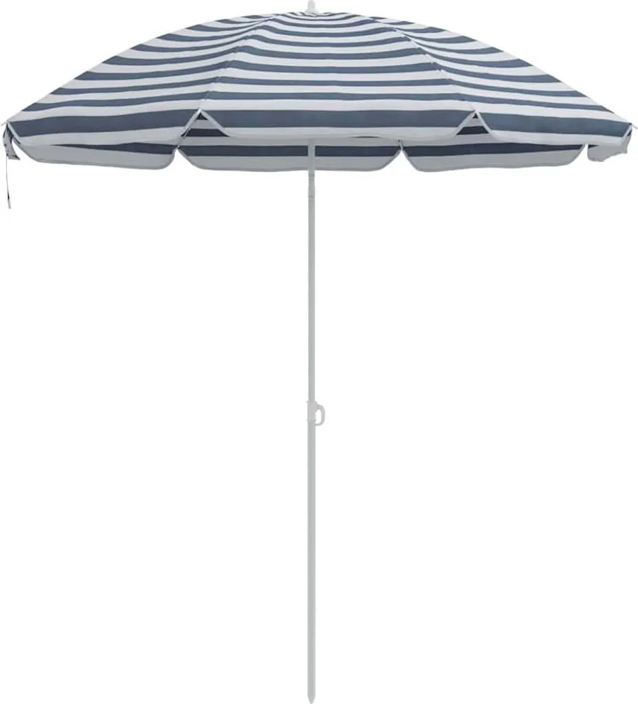 Ombrellone Famiglia vidaXL 263cm - Protezione UV Totale Blu/Bianco