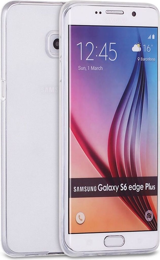 Ultra Dünn Schutzhülle Handytasche Etuis TPU für Handy Samsung Galaxy S6 Edge+ Transparent Klar