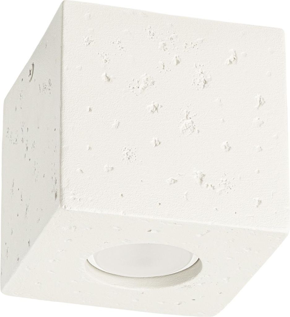 Plafond QUAD beton beige 1xGU10 10W Beton 10x10x10cm Sollux Lighting