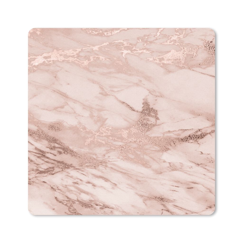 MuchoWow Mauspad Mousepad Marmor - Rosa 30x30 cm - Mousepads - Maus Mat - Pad - Mausunterlage - Gaming