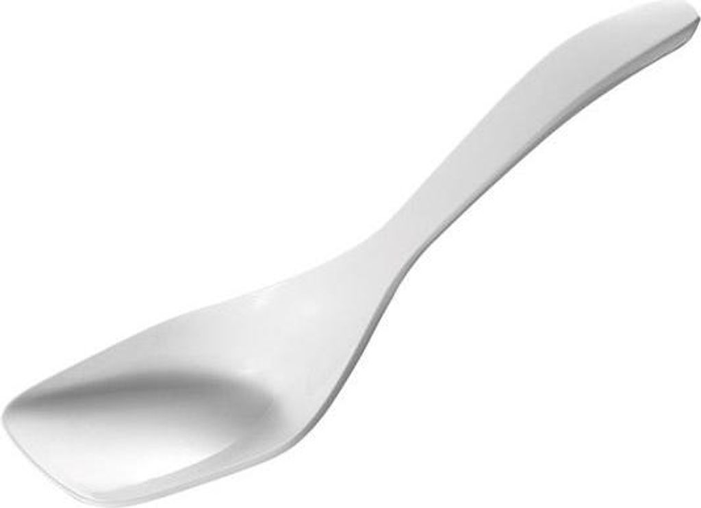 APS 84020 Servierlöffel PROFI, 7 x 6,5 cm, Länge 26,5 cm, Melamin, weiß