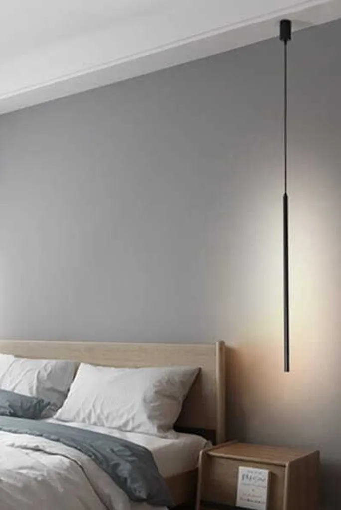 Suspension LED Linéaire Zeen Luminaire Noir de Plafond Design 100cm