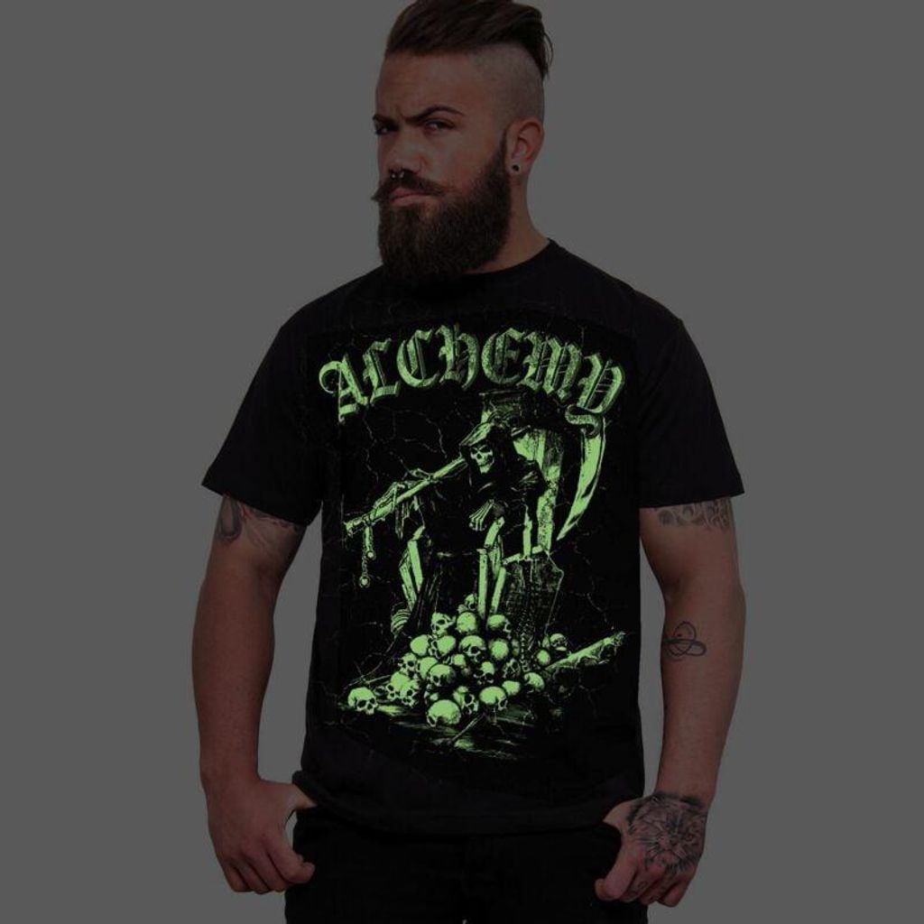 Alchemy England T-Shirt Herren Harvester's Realm Man's T-Shirt schwarz M