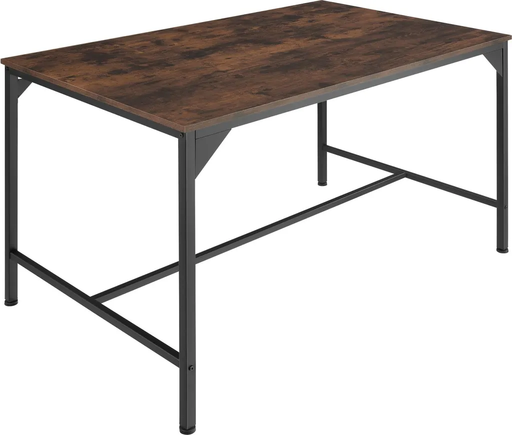 Table à manger 4 personnes Belfast 120cm bois foncé pour petit espace