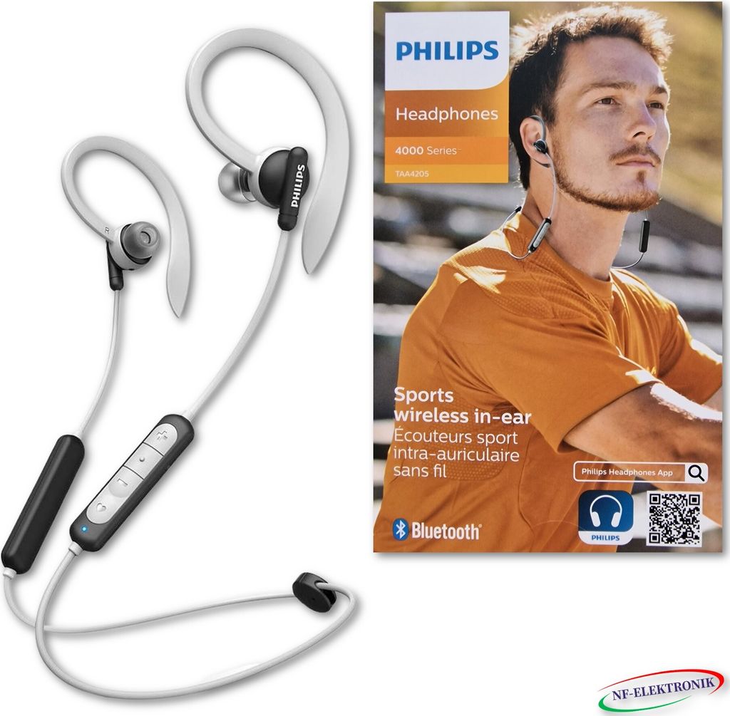 Philips In-Ear Kopfhrer TAA4205 schwarz/wei Wingtips Produktbild 7
