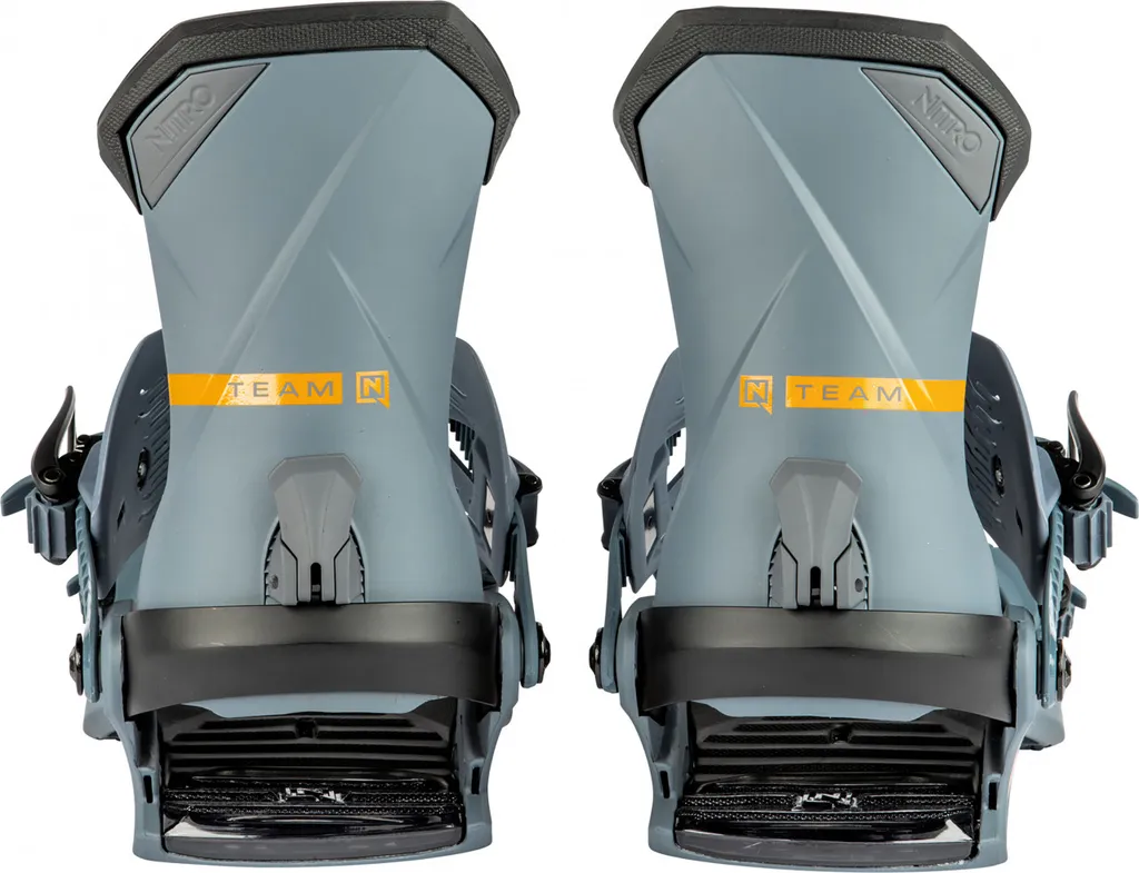 Fixation de snowboard Nitro TEAM Gunmetal - Taille M pour Hommes