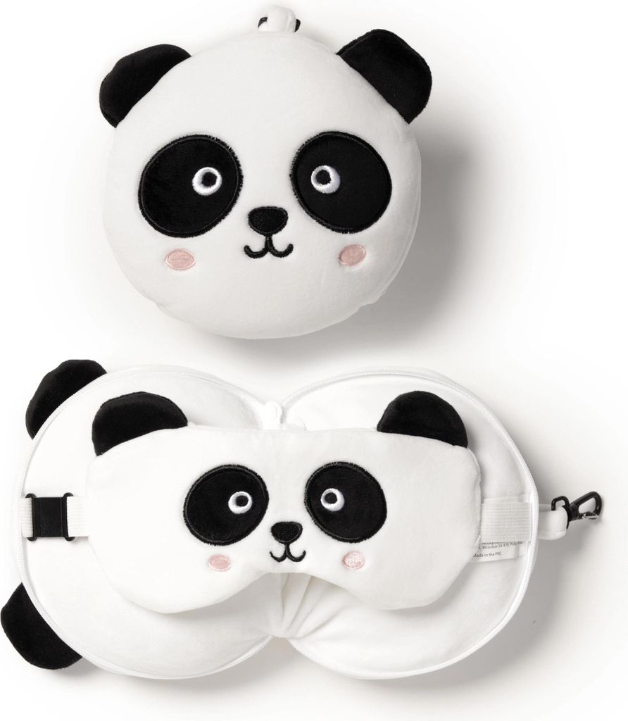 Relaxeazzz Plüsch Panda Reisekissen & Schlafmaske Produktbild 