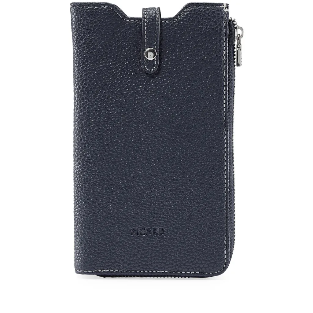 Petit Sac Téléphone Bandoulière en Bleu Ozean - Collection Loire 1