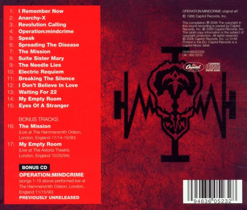 Queensryche Operation Mindcrime 2 CD Audio de Metal Progressif Culte