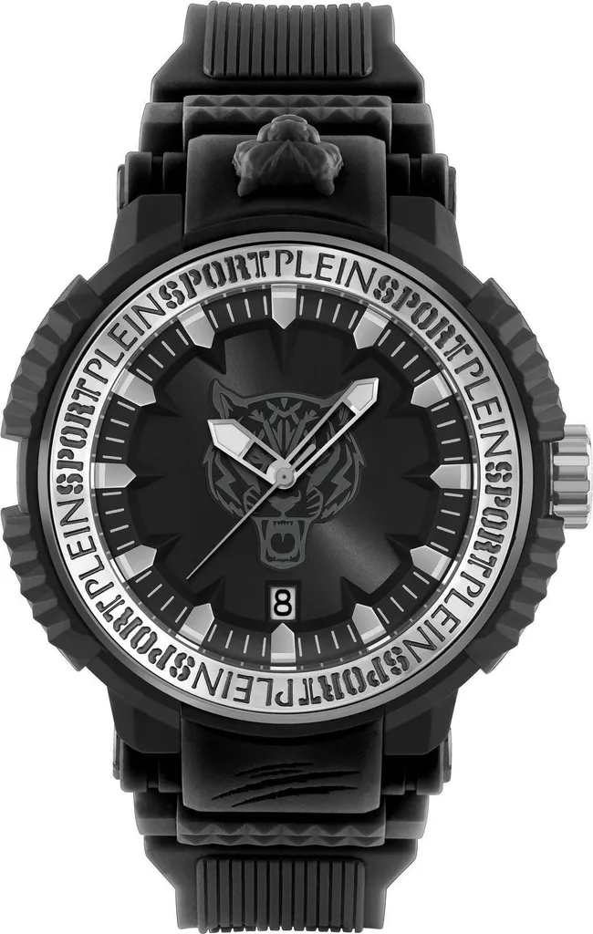 Montre de Luxe Sportive Philipp Plein Tiger Power Noire de 45 mm