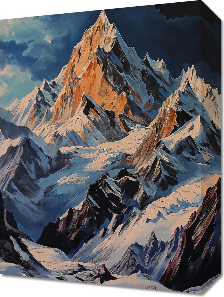 Bild 30x40cm Hügel Majestät des Moments