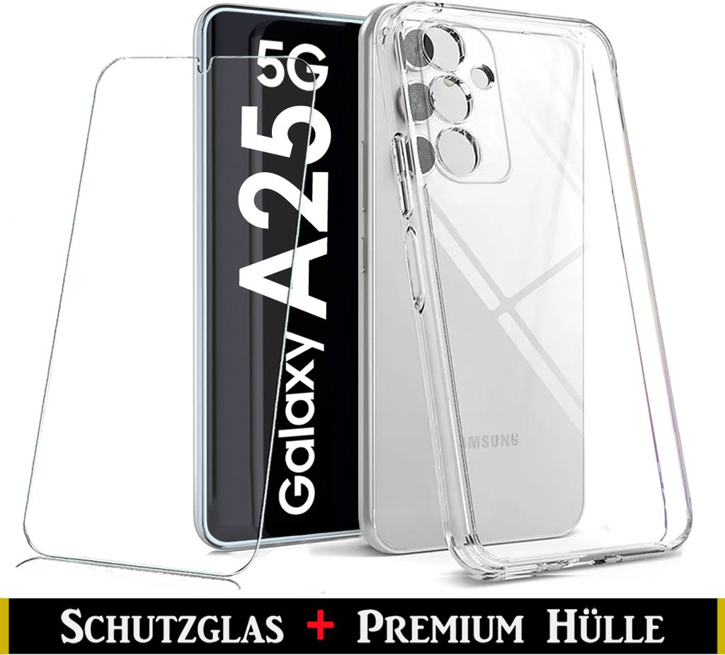Für Samsung Galaxy A25 5G Silikon Transparent Hülle + Produktbild 1