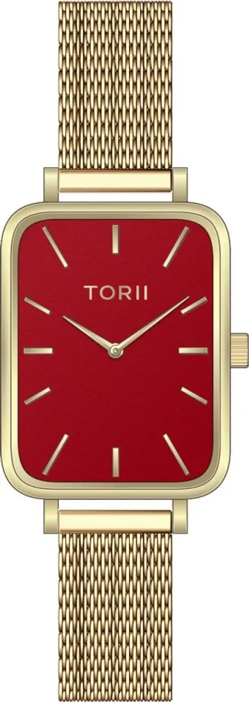 Montre analogique pour femme TORII G20GS.TG rouge avec bracelet cuir