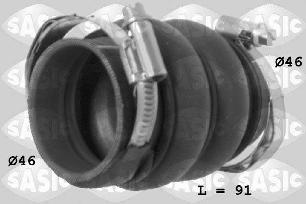 SASIC 3330008 Ladeluftschlauch OE 0382EN kompatibel mit Berlingo, C4er, C4, 206, 307, 308, 5008, Partner