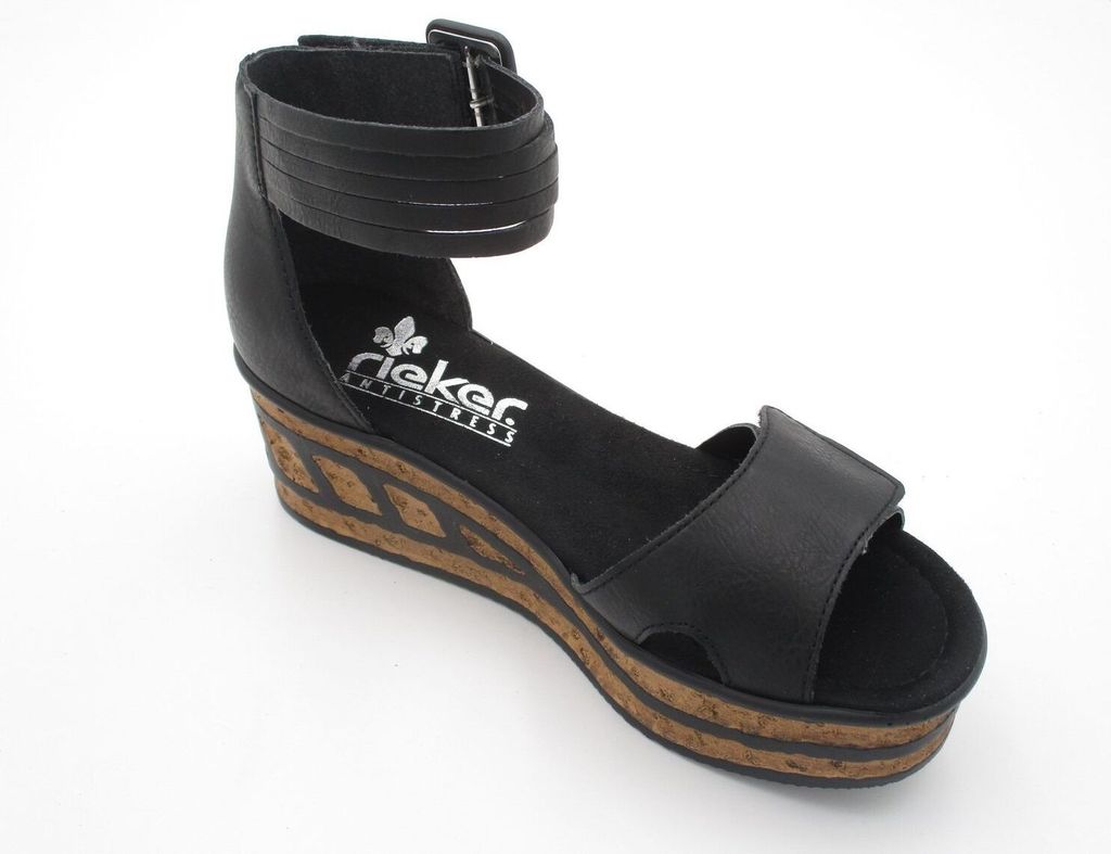 Rieker Damen Keilsandalette schwarz Produktbild 66