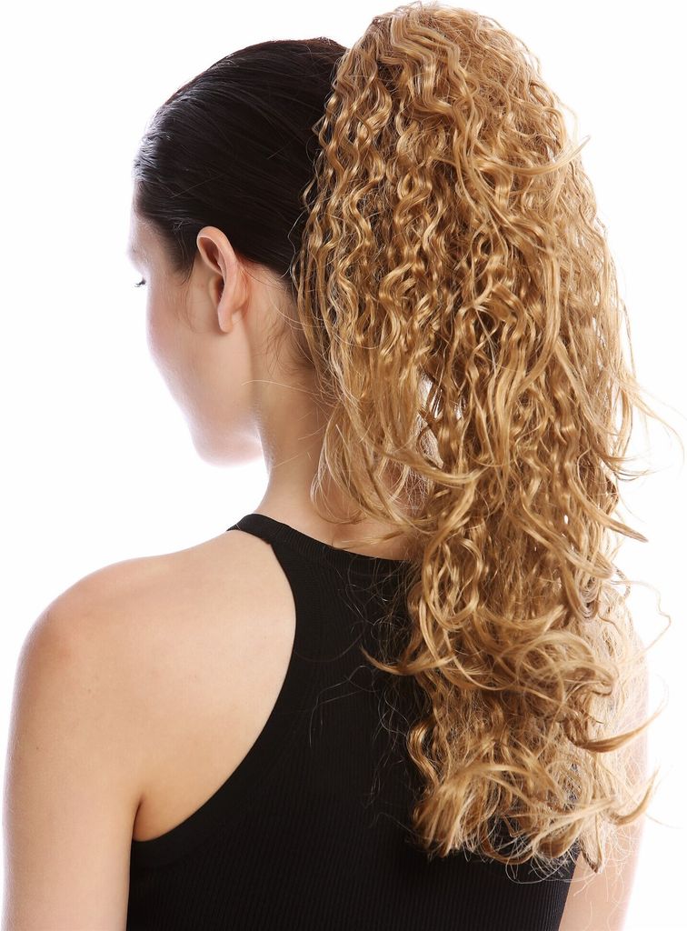WIG ME UP Zopf Pferdeschwanz Wild Gelockt Rasta Rotblond 237-V-27B