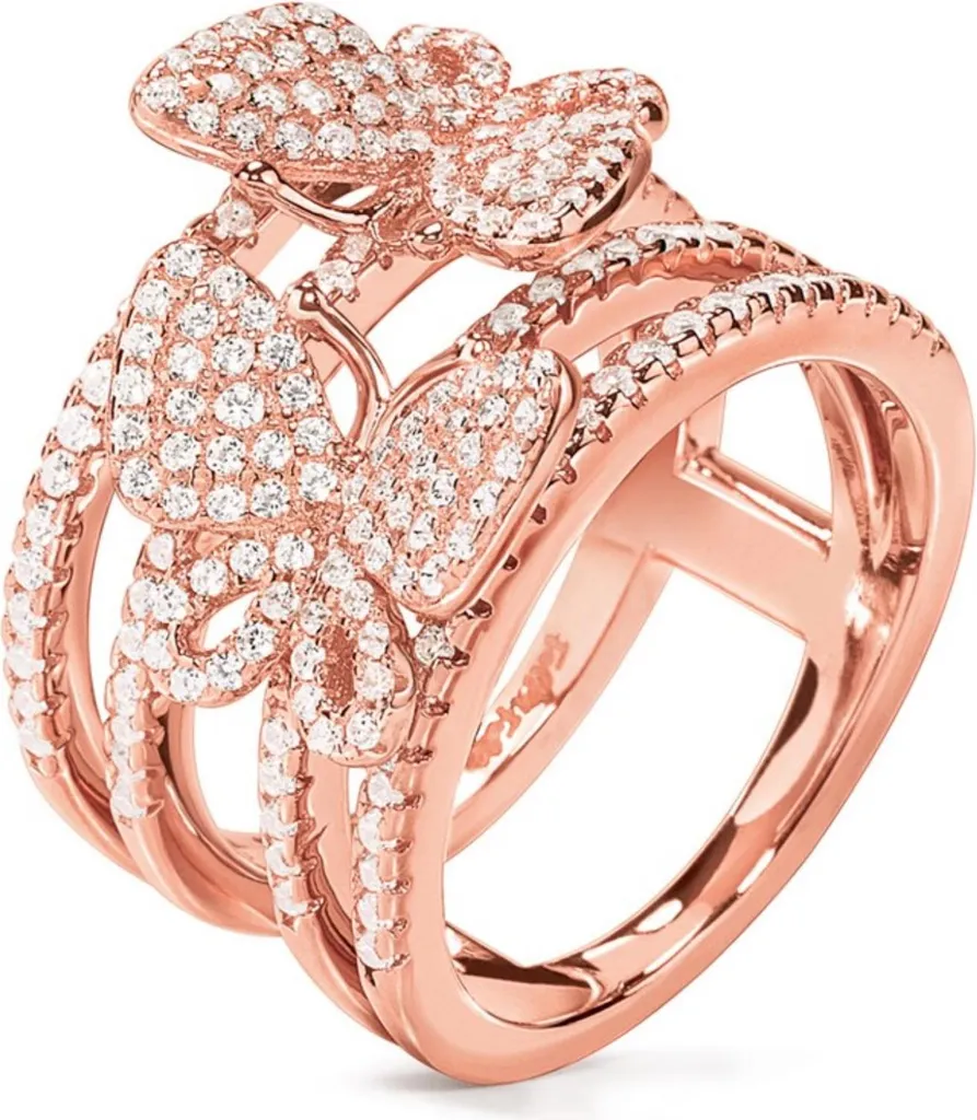 Bague de Soirée Folli Follie Rose Gold 3R17S086RC54 pour Mariage